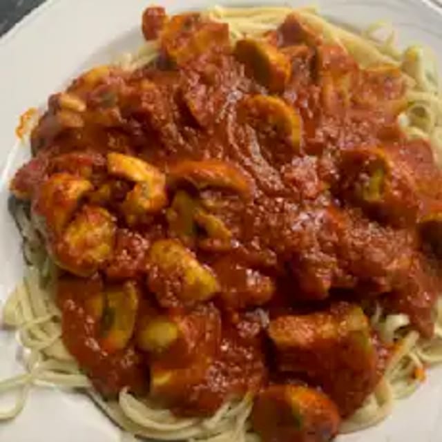 Mushroom Pasta.